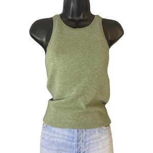 Polo Ralph Lauren 100% cashmere tank top grey heather size M NWT